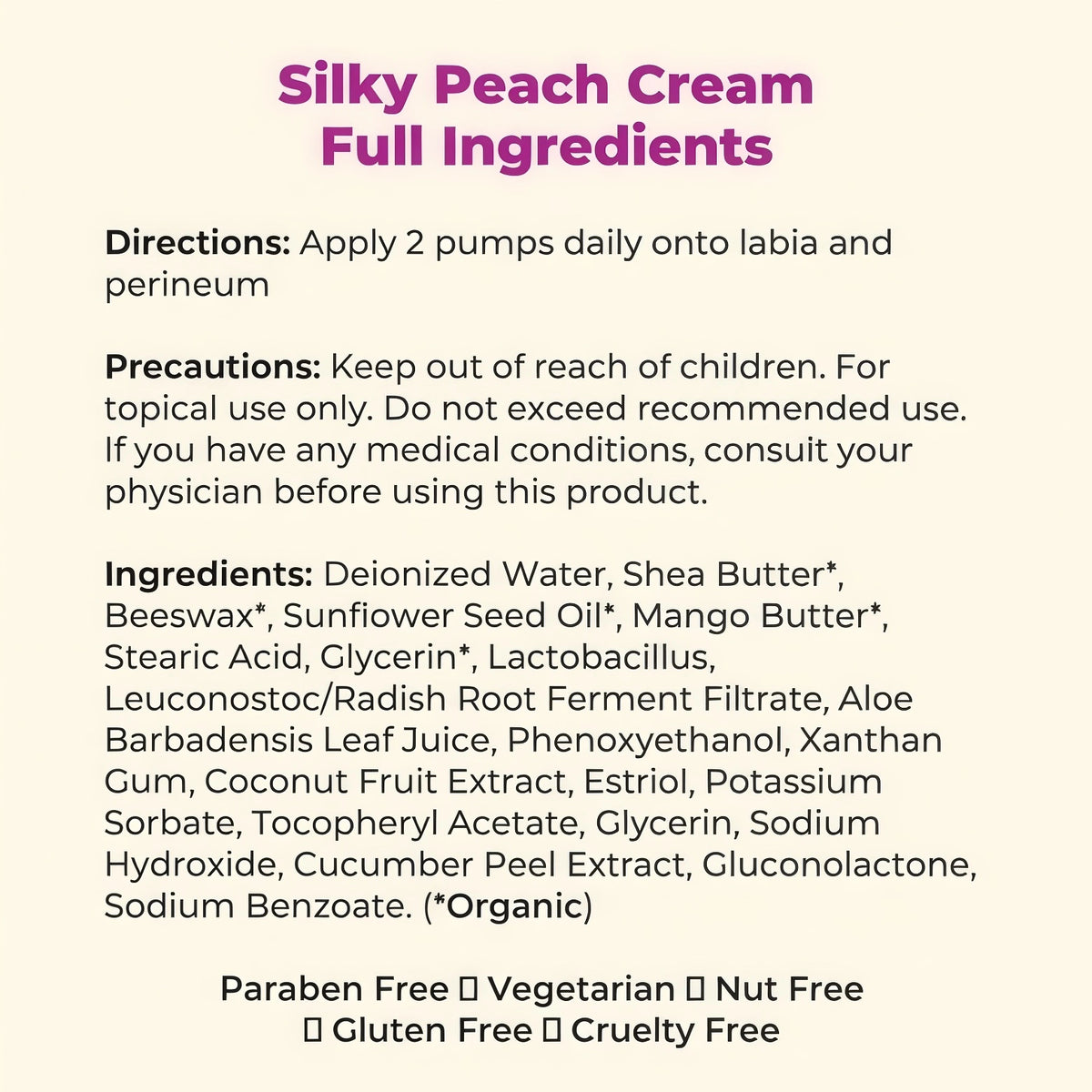 Silky Peach Cream
